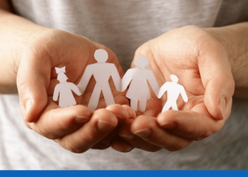 Hands Holding Paper Family