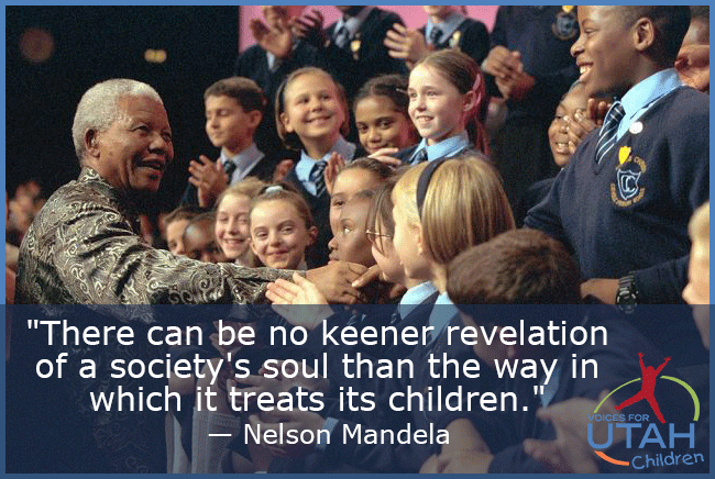 Nelson Mandela way it treats its children
